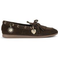 STEVE MADDEN Women's 'Rascals Dark Brown Suede' Suede Flats | Size: 6