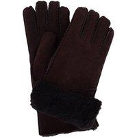 SNUGRUGS Women's Vicky, Luxury 100% Sheepskin Gloves with Long Turn Back Cuff in Brown | Size: XL