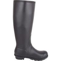 ABSOLUTE FOOTWEAR Women's Slip On Waterproof Winter Welly Wellington Rain Boots, Buckle Design in Black | Size: 3