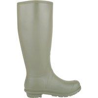 ABSOLUTE FOOTWEAR Women's Slip On Waterproof Winter Welly Wellington Rain Boots, Buckle Design in Dark Green | Size: 3