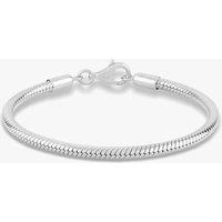 Rosa Lea Women's Snake Chain Charm Bracelet AM-2THB013504-21 in Silver | Size: 17 cm