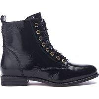 Moda In Pelle Women's 'Penelopi' Patent Leather Ankle Boots in Black | Size: 7