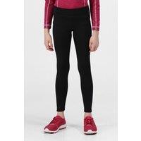 Regatta Barlia Stretch Winter Leggings in Jet Black | Size: 5-6 Years