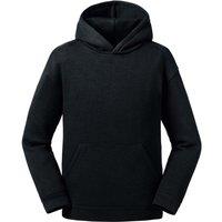 Russell Authentic Hooded Sweatshirt in Black | Size: 11-12 Years
