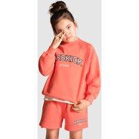 Miss Kick Girl's Lily Sweatshirt in Coral | Size: 13-14 Years