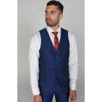 Paul Andrew Men's Kingsley Wedding Prom Waistcoat in Navy | Size: 48R