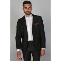 Paul Andrew Men's Parker - Plain Funeral Blazer in Black | Size: 44R