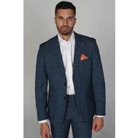 Paul Andrew Men's Viceroy - Prince of Wales Blazer in Blue | Size: 44R