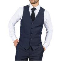 Paul Andrew Men's Parker Tailored Fit Waistcoat in Navy | Size: 50R