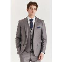 Paul Andrew Men's Edward 3 Piece Suit Classic Stitch Wedding Summer Prom Dress in Grey | Size: 38R