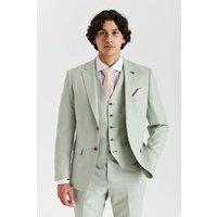 Paul Andrew Men's Belmont 3 Piece Suit Classic Stitch Lapel Wedding Summer Prom in Pale Green | Size: 36R