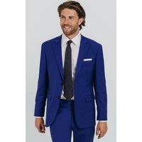 Dobell Men's Bright Blue Suit Jacket | Size: 44R