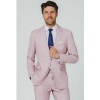 Dobell Men's Pink Sharkskin Suit Jacket | Size: 44R