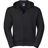 Russell Men's Authentic Full Zip Hoodie in Black | Size: 4XL