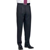 Brook Taverner Men's Concept Delta Trousers in Navy | Size: 34R