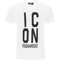 Dsquared2 Men's Bold Icon Logo Cool Fit White T-Shirt | Size: Large