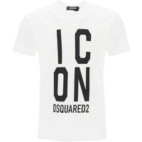 Dsquared2 Men's Bold Icon Logo Cool Fit White T-Shirt | Size: Small