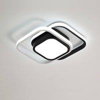 Pheashine Modern Square LED Ceiling Light 32W 2500lm Cold White/Warm White in Cool White