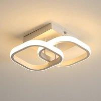 Pheashine Modern Square LED Ceiling Light 22W (White/Black) 3000K Warm White