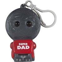 History & Heraldry Collectable Voodoo Stress Doll keyring - Super Dad - 72 Titles in Dark Grey
