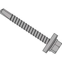Forgefix Techfast Roofing Sheet To Steel Hex Screw & Washer No.3 Tip 5.5 X 2 in Silver