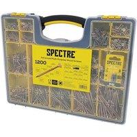 Forgefix Spectre Wood Screw Site Organiser 1200 Piece in Brown