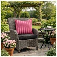 GLENDALE GARDEN & LEISURE LTD Scatter cushion Purple stripe