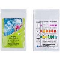 Shatchi 3-in-1 Test Strips for Pool, Spa & Hot Tub - pH, Alkaline, Chlorine in White | Size: 6 Pack