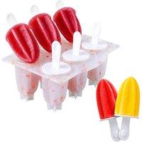 Wicked Gizmos 6 Star Ice Lolly Mould Silicone Ice Pop Maker