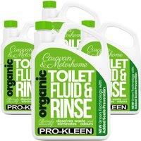 ProKleen Toilet Chemical Fluid Rinse Caravan & Motorhome Cleaner in Green | Size: 4 Pack