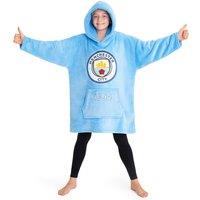 Manchester City FC Oversized Hoodie Blanket in Blue