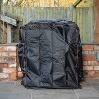 Samuel Alexander Heavy Duty Waterproof Anti UV Windproof Outdoor Protective Garden BBQ Cover in Black