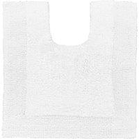 Allure Bath Fashions Elegance Reversible Heavyweight Pedestal Mat in White