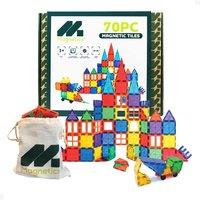 Left Field Toys Magnetic Tiles 70 Piece Set