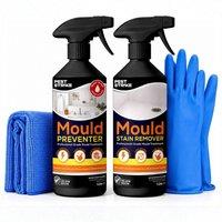 volila Mould Remover & Prevention Kit - Anti Mould Spray Set for Walls &Tiles in Black | Size: 1000ml