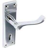 Securit Chrome Scroll Door Handle Pack of 2 in Silver