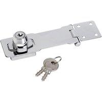 Master Lock Chrome Plated Steel Locking Hasp 118mm