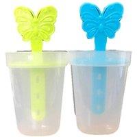 KDMD Plastic Popsicle Maker Box 4 Molds 8 cm Ice Pop Molds Assorted