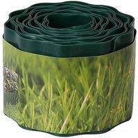 KDMD Flexible PVC Landscape Edging Lawn Garden Border 10cm 9m in Dark Green