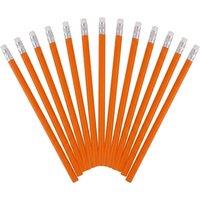 Bedsland 15 Pack HB Pencils with Erasers Writing Drawing School Office Use in Orange