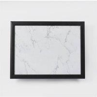Kelvenix Wooden Cushioned Laptop Lap Tray White Marble