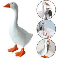 SPETLEK Magnetic Key Holder Goose Statue in White | Size: 0.6m2