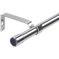 VOGREX Curtain Poles for Eyelet Curtains, 16mm Curtain Pole Silver Wind