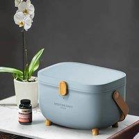 SPETLEK 2-Layer Medicine Cabinet Family Storage Blue | Size: 500mm