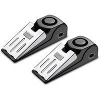SPETLEK Home Travel Security Wedge Door Stop Alarm System 2x in Black