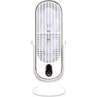 NESTLUNE USB Portable Desktop Fan 5 Speed Adjustable in White