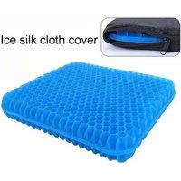 NESTLUNE Extra Thick Orthopaedic Gel Seat Cushion Office Car in Blue | Size: 100 cm x 190 cm