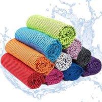 NESTLUNE 10 Pack Microfiber Cooling Towels For Neck & Face | Size: Bath Sheet