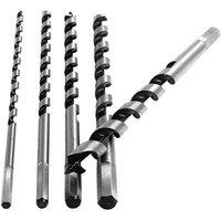 VOGREX 5 PIECE AUGER BIT SET LONG HEX SHANK WOOD DRILL BITS TOOL in Silver
