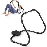 Costway Abdominal Fitness Machine Crunch Roller & Sit Up Training Assistant Ab Trainer in Black | Size: 0-1 m